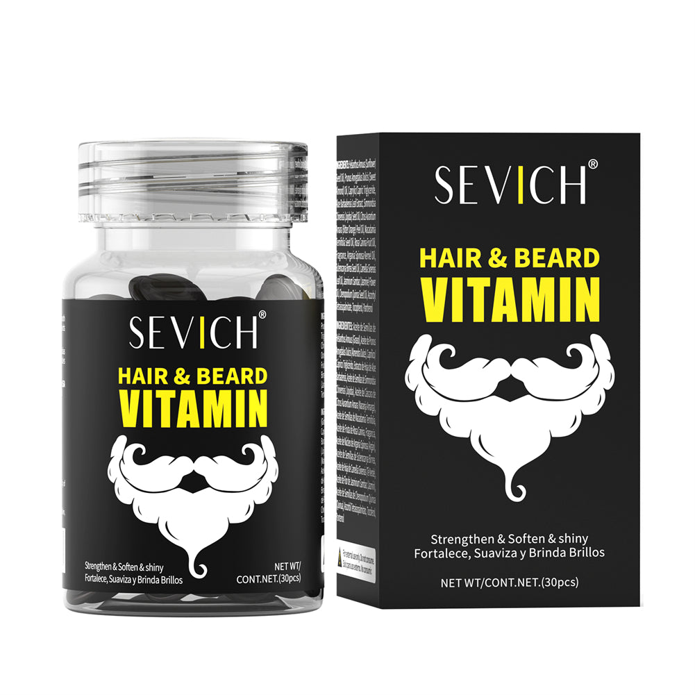 SEVICH Men's Hair & Beard Oil Capsules Black image 2