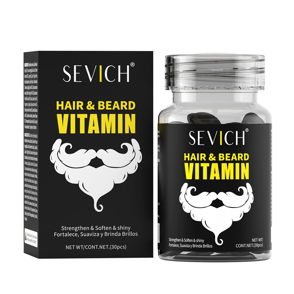 SEVICH Men's Hair & Beard Oil Capsules Black image 3