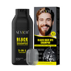 SEVICH Men's 5-in-1 Black Hair & Beard Shampoo image 3