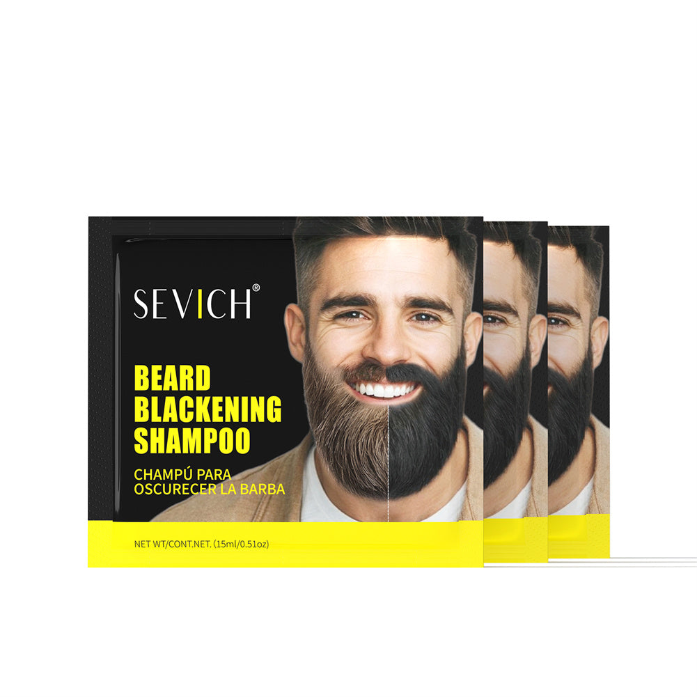 SEVICH Beard Black Shampoo Sachet image 4