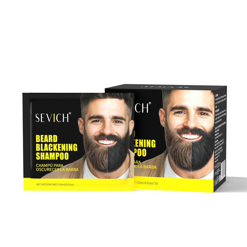 SEVICH Beard Black Shampoo Sachet image 5