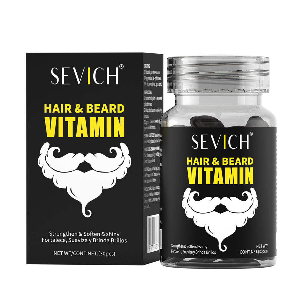 SEVICH Men's Hair & Beard Oil Capsules Black image 5