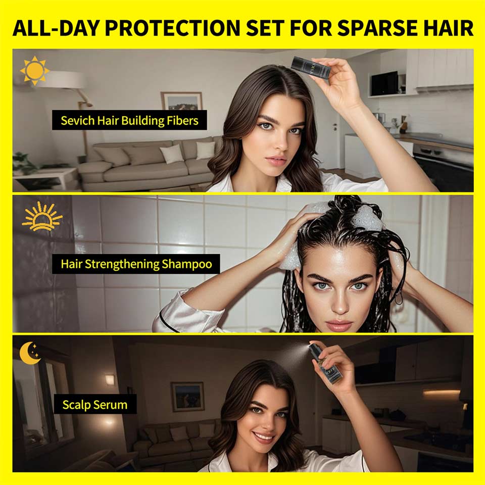 SEVICH Anti-Hair Loss Shampoo & Serum Set 200g image 6