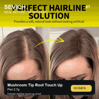 Real female before and after demo for SEVICH Mushroom Tip Root Touch Up Pen 2.7g