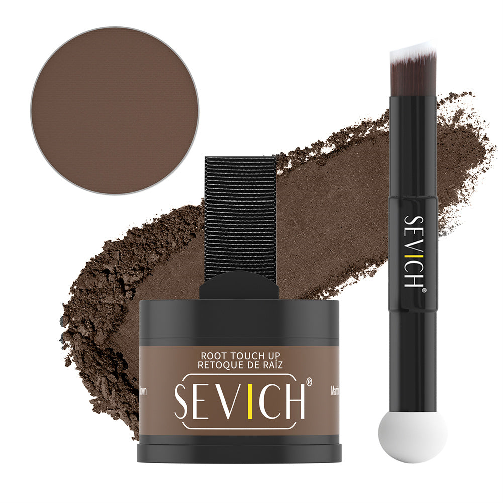 SEVICH 3-in-1 Magnetic Root Touch Up Set 4g Brown