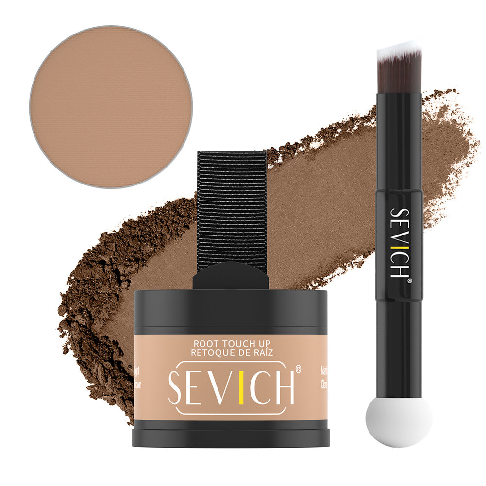 SEVICH 3-in-1 Magnetic Root Touch Up Set 4g Light Brown