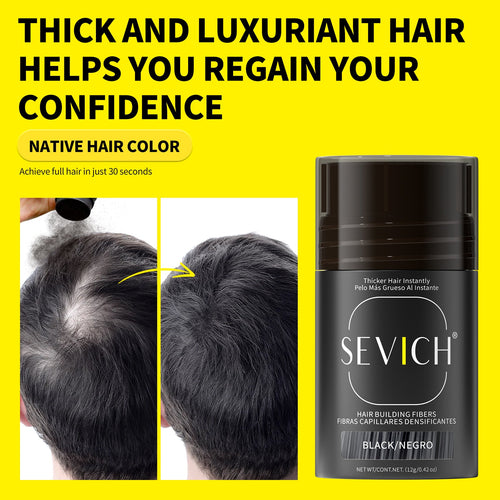 SEVICH Men's 12g Hair Building Fibers natural crown coverage