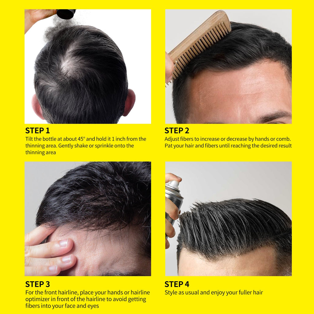 How to use SEVICH Men's 12g Hair Building Fibers