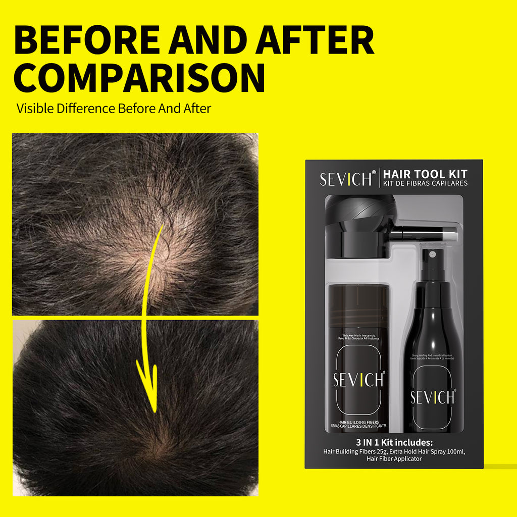 SEVICH hair fibers instant fuller-looking coverage