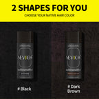 SEVICH Black and Dark Brown hair fiber shades