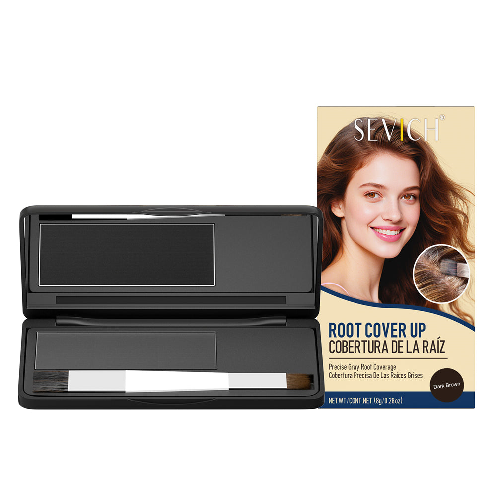 SEVICH Root Cover Up Powder with Brush 8g Brown
