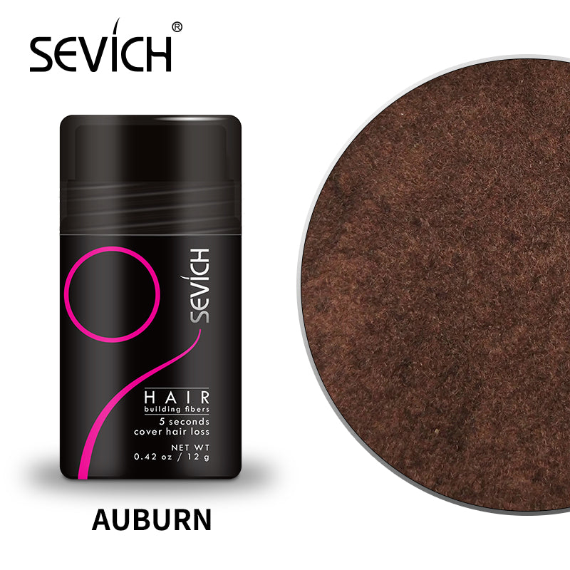 SEVICH 12g Hair Building Fibers - Auburn - SKU S-P-12g-auburn